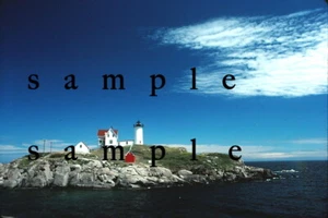 NUBBLE LIGHTHOUSE, MAINE - KODACHROME COLOR SLIDE - ONE OF A KIND - Picture 1 of 1