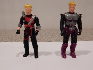 Vintage KPT CPG M.A.S.K. Floyd Malloy Action Figures 1986 & 1987 Free Shipping - Picture 1 of 6