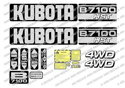 Kubota  B7100 Hst Compact Tractor Decal Sticker Set • 35.99£