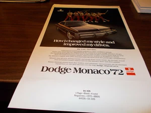 Dodge Monaco 1972 a prueba de anuncios con golfista Lee Trevino - Imagen 1 de 1