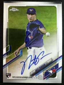 2021 Topps Chrome Nate Pearson RC Rookie AUTO #RA-NP - Toronto Blue Jays - Picture 1 of 2