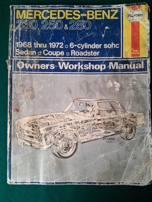 HAYNES MERCEDES BENZ 230,250 &280 REPAIR MANUAL 1968-72 - Image 1 of 4