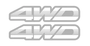 Vintage Vinyl Decal Sticker for 4WD Toyota Vehicles Quarter Panel Bumper Fender - Picture 1 of 2