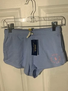 Pantalones Cortos Polo Ralph Lauren Niñas M 8-10 Nuevos con Etiquetas Azul Logo Delfín Salón A243 - Imagen 1 de 4