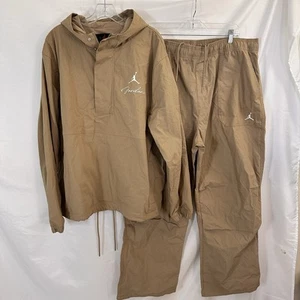 Conjunto de chaqueta y pantalones Nike Jordan MVP Anorak desierto camuflaje vela para hombre talla L XL - Imagen 1 de 12