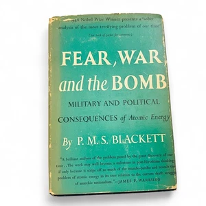 Fear, War and the Bomb by P.M.S. Blackett – Atomic Politics 1st Ed - Imagen 1 de 5