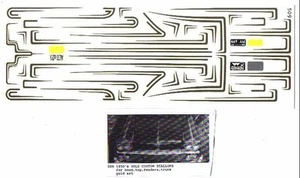 Fred Cady Aufkleber #509 To Do The 1950`s Gold Custom Jakobsmuscheln - Bild 1 von 1