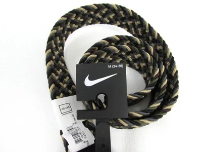 全新带标签耐克 G-Flex 高尔夫多编织腰带中号 (34/36) — 第 1/4 张图片