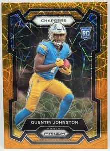 2023 Panini Prizm - Rookies Quentin Johnston #353 Orange Lazer Prizm (RC) LAR - Picture 1 of 2
