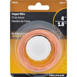 Hillman 123111-N 4 lbs. Kapazität 24 Ga. Kupferdraht 100 L Fuß (10er Pack) - Bild 1 von 1