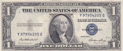 United States Of America, 1 Dollar, 1935, XF, p416D2 - Image 1 of 4