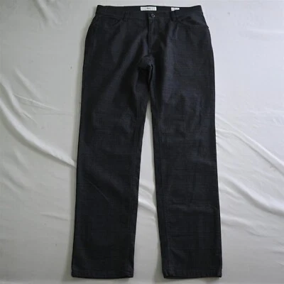 Jeans BRAX 34x32 Cooper elegantes ajustados grises a cuadros ventana flexible para hombre Foto 1 de 4