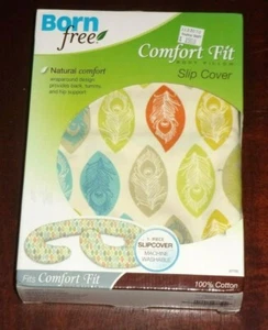 Born Free 1-Piece Comfort Fit Body Pillow Slip Cover 100% Cotton NIB 47750 - Picture 1 of 3