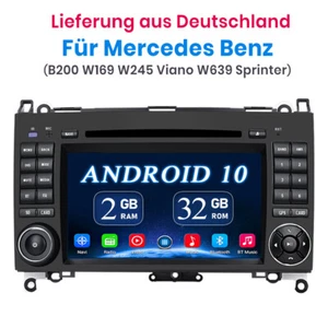 32GB Android GPS Autoradio Navi Mercedes Benz A/B Klasse Sprinter Viano Vito DAB - Bild 1 von 12