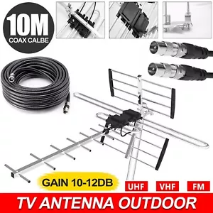 Digital TV Outdoor Antenna Aerial UHF VHF FM AUSTRALIAN Signal Amplifier Booster - Picture 1 of 7
