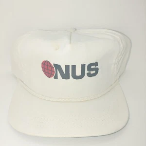 Gorra gorra vintage NUS blanca con cierre a presión - Imagen 1 de 12