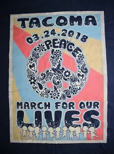 TACOMA 03-24-2018 - MARCIA PER LE NOSTRE VITE T-Shirt manica lunga, X-Large in blu - Foto 1 di 6