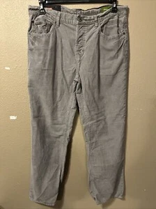Gap 1969 Gray Corduroy Straight Slim Fit Mens Size 35X32 - Picture 1 of 5