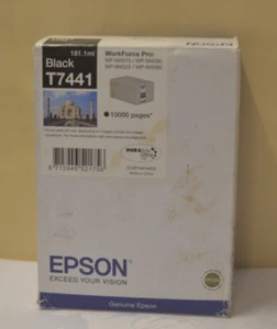 Genuine Original Epson T7441 Black Workforce WP M4015 M4095 M4525 M4595 Dt 2018 - Picture 1 of 3