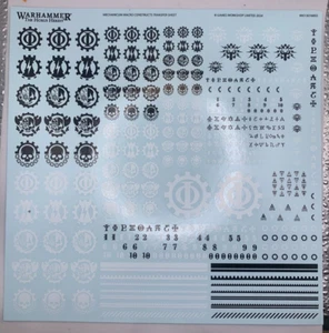 THE HORUS HERESY Mechanicum Macro Constructs transfer sheet B Warhammer - Picture 1 of 1