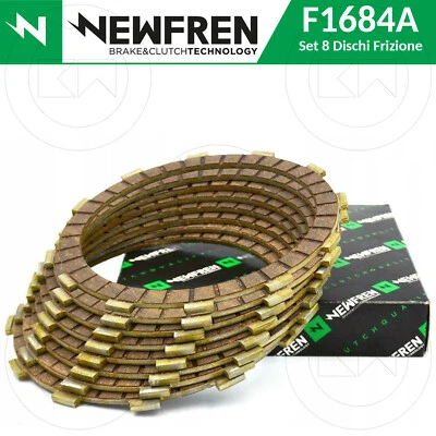 NEWFREN KIT 8 DISCHI FRIZIONE GUARNITI TIPO ORIGINALE PER HONDA CR 250 R 2002 - Изображение 1 из 2