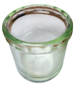 Vintage Thick Scalloped Glass Kold or Hot Container Planter Bowl - T6 - Picture 1 of 5