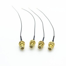 4Pcs U.FL IPEX MHF4 to RP-SMA 0.81mm RF Pigtail Cable Antenna for NGFF Card 25cm