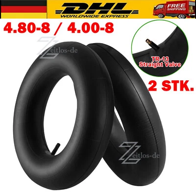 2X Schubkarrenreifen Schlauch Schubkarre Räder Reifen Luftrad 400 x 100 4.00 – 8 - Bild 1 von 4