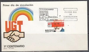 Spain Scott 2554 FDC - General Workers' Union Centenary - Picture 1 of 1