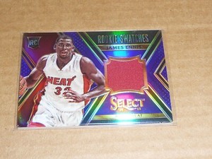 2014/15 Panini Select JAMES ENNIS ROOKIE JERSEY HEAT PURPLE /99 R7883