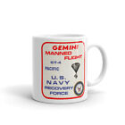 NASA space program Gemini 4 US Navy Recovery Force white glossy mug