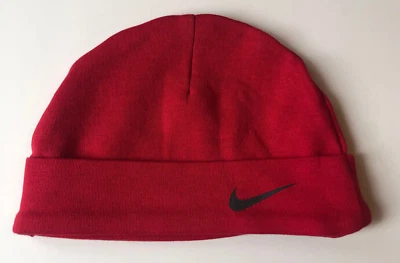 Baby Nike Red Cotton Skull Cap -  Size 6-9 M - Image 1 of 3