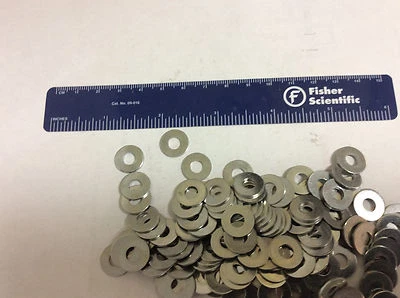 MCMASTER-CARR New Quantity (250) #10 SAE Zinc Plated Flat Washers, .220" ID, .500 OD