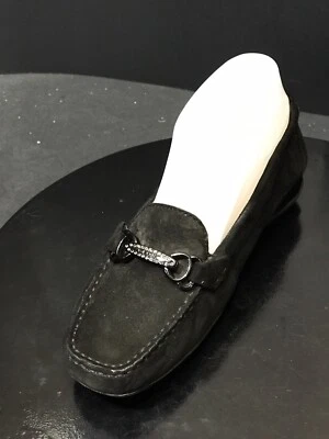 Mocasines informales Geox para mujer de cuero negro talla 36,5 EUR hechos en India Foto 1 de 4