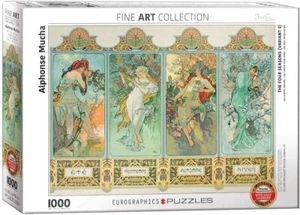 Alphonse Mucha Les Quatre Saisons 1000 Pièces Puzzle 680Mm X 490Mm - Picture 1 of 1