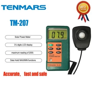 Medidor de energía solar TENMARS TM-207 31/2 dígitos, 2000 lecturas retención de datos/máximo/min # - Imagen 1 de 5