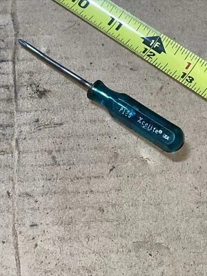 Vintage Xcelite USA P12S POCKET CLIP PHILLIPS SCREW DRIVER #0 Tip 4” OAL - Image 1 of 4