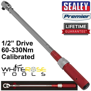 Llave de torsión Sealey micrómetro estilo unidad de 1/2" 60-330 casi nuevo calibrada en bandeja de EVA - Imagen 1 de 6