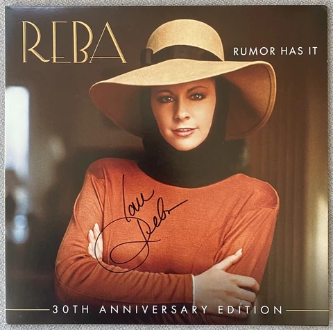 Reba McEntire Signed In Person Rumor Has It Vinyl Record LP - Authentic Cover