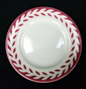 Piccolo piatto pane e burro rosso alloro Shenango China Restaurant Ware 51/2" vintage - Foto 1 di 6