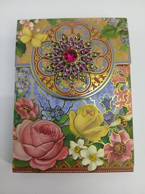 Punch Studio Brooch Pink Rose Foldover Notepad (New) - Image 1 of 4