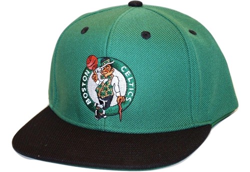 Boston Celtics cappello berretto snapback regolabile Adidas NZD79 NBA pallacanestro tesa piatta