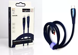 Mgbca Sonic Fast Charge USB-C Cable For Galaxy S25/S24/S23/ Ultra, 100W Display - Picture 1 of 36