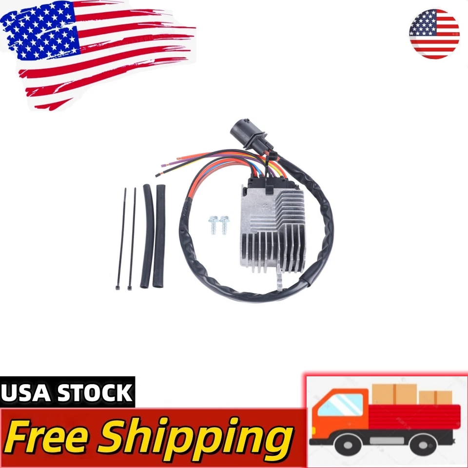 8E0959501AG Radiator Cooling Fan Control Module for 2002-2009 Audi A4 A6 Foto 1 de 4