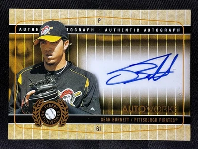 2005 Fleer Patchworks #AW-SB Sean Burnett Autoworks Copper Autograph /100 - Image 1 of 2