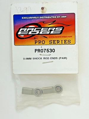 Racers Edge Pro 7530 Aluminum 3mm Shock Rod Ends Kyosho MP7.5 RC Parts Vintage - Imagem 1 de 4