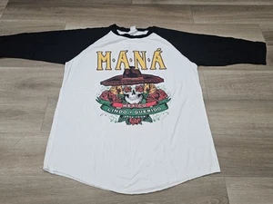 2023 Mana Lindo Y Querido Concert Raglan Graphic T Shirt Mens L Used - Picture 1 of 4