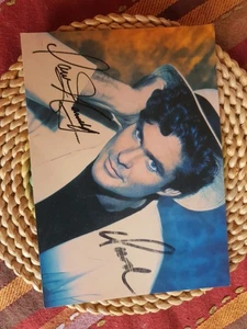 Autogrammkarte David Hasselhoff v. 1990, Druck und Original Unterschrift  - Bild 1 von 1