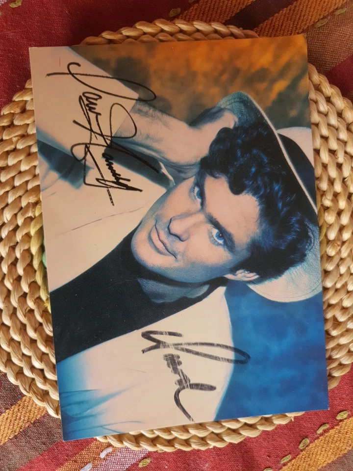 Autogrammkarte David Hasselhoff v. 1990, Druck und Original Unterschrift  - Bild 1 von 1
