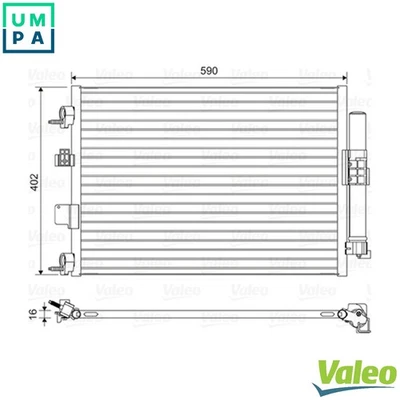 CONDENSER AIR CONDITIONING 814161 FOR FORD TRANSIT/CONNECT/V408/Box/Body/MPV - Image 1 of 4